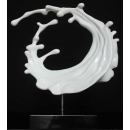 y13939 立體雕塑系列  抽象雕塑-浪之戀1 (白色)